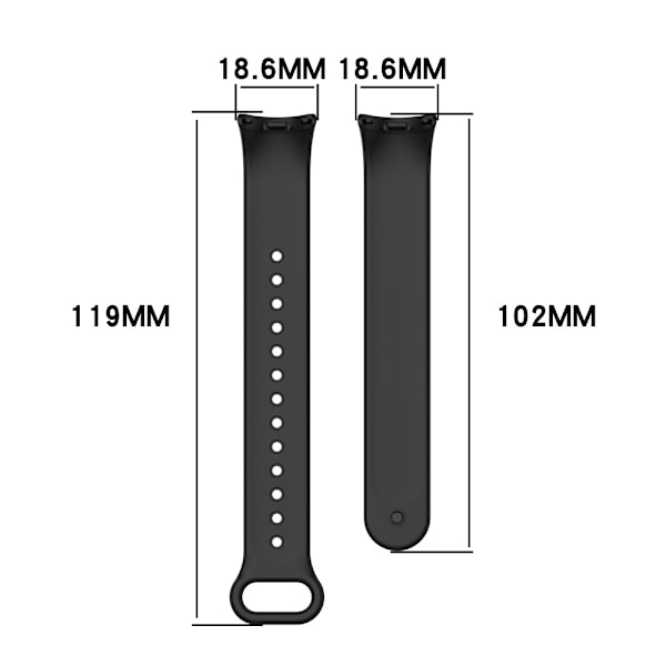 Xiaomi Smart Band 9/8 Armband Solid Silikon Lila