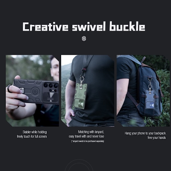 NILLKIN Galaxy S23 Ultra Skal CamShield Armor Pro Svart