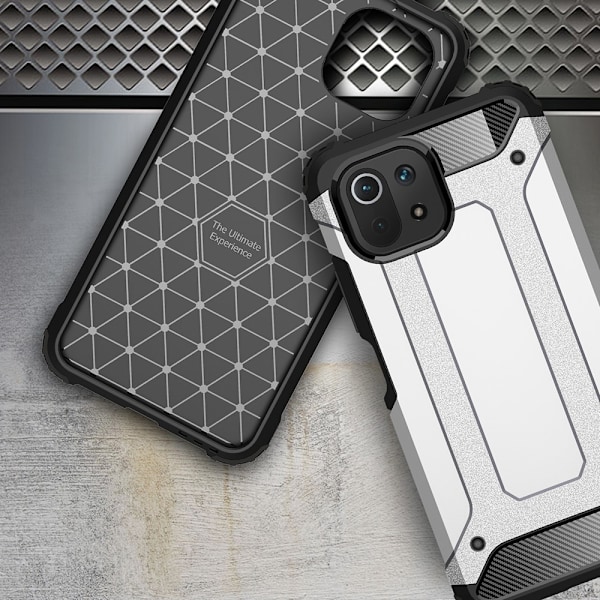 Xiaomi Mi 11 Lite - Shockproof Armor Hybrid Skal - Mörk Blå DarkBlue Mörk Blå