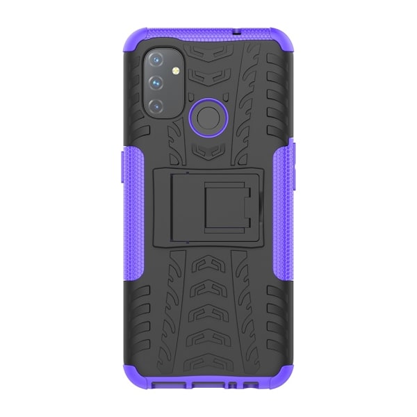 OnePlus Nord N100 - Ultimata Stöttåliga Skalet med Stöd - Lila Purple Lila