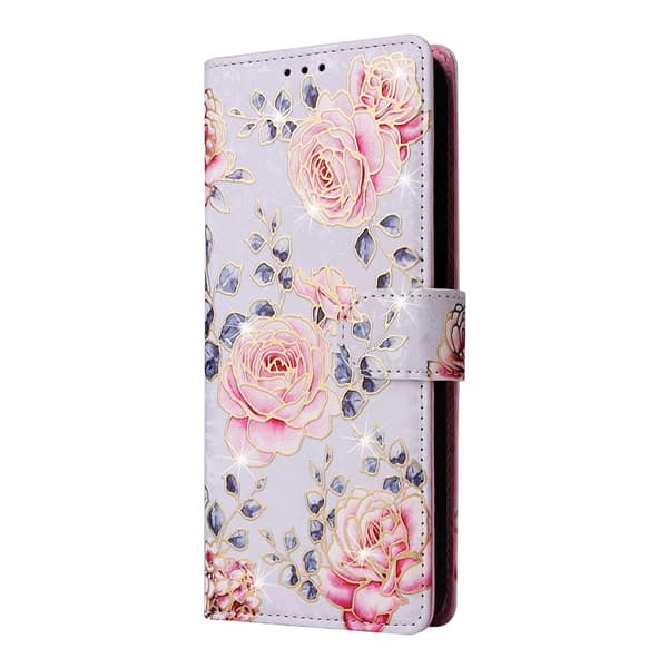 Samsung Galaxy S26 Fodral RFID Rosa Blommor