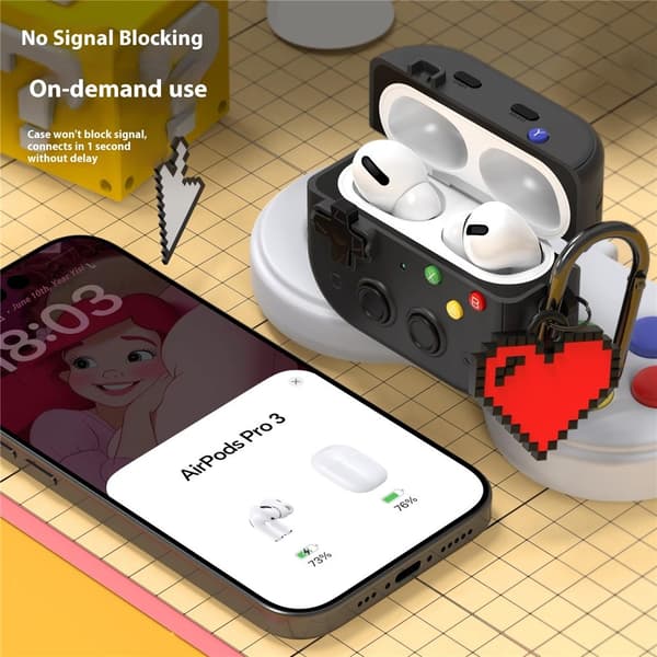 AirPods Pro 3 Skal Game Console Rosa