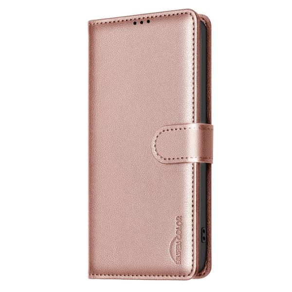 Samsung Galaxy S25 FE Fodral RFID Läder Roséguld