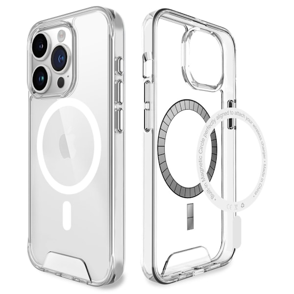 iPhone 16 Pro Max Skal MagSafe Hybrid Transparent