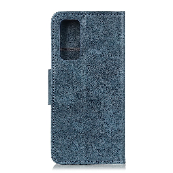 Samsung Galaxy A72 - Crazy Horse Läder Fodral - Blå Blue Blå