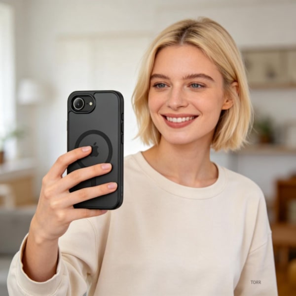 Tech-Protect iPhone 17e / 16e Skal MagSafe BasicMag Matt Svart