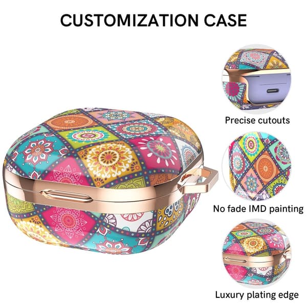 AHASTYLE Galaxy Buds 2/2 Pro/Pro/Live Skal Pattern Boho