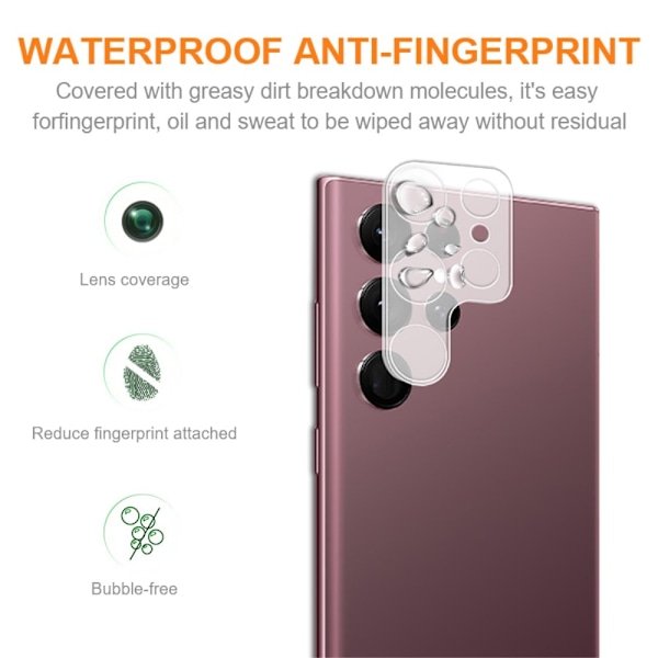 AMORUS Samsung Galaxy S23 Ultra Linsskydd Härdat Glas
