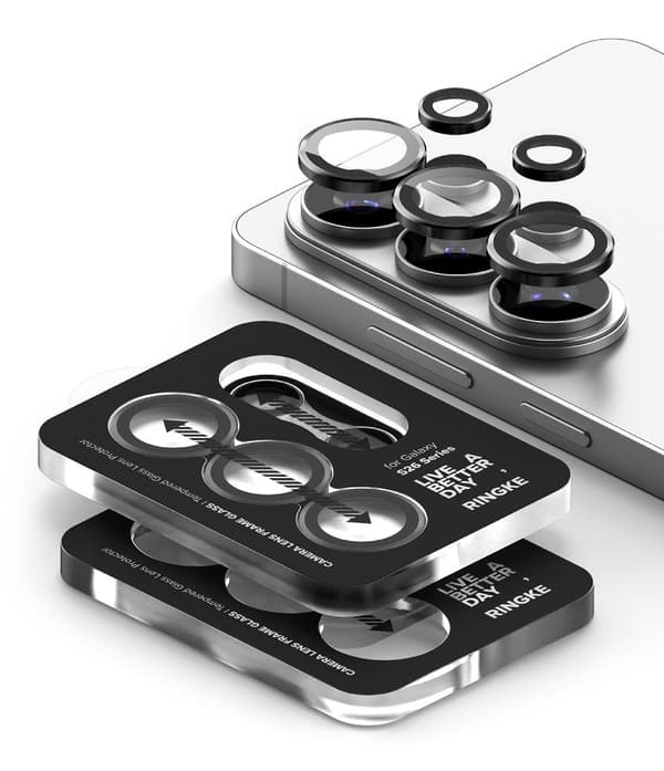 Ringke Galaxy S26 Ultra 2-PACK Linsskydd Härdat Glas Svart