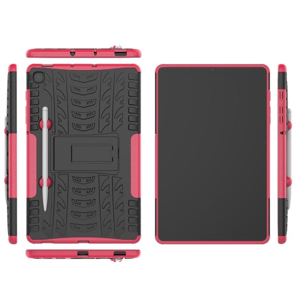 Samsung Galaxy Tab S6 Lite Skal Rugged Kickstand Armor Rosa Pink Rosa