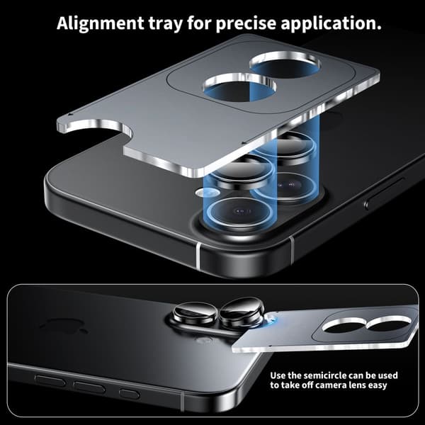 Tech-Protect iPhone 17 Linsskydd CamRing Fit+ Transparent