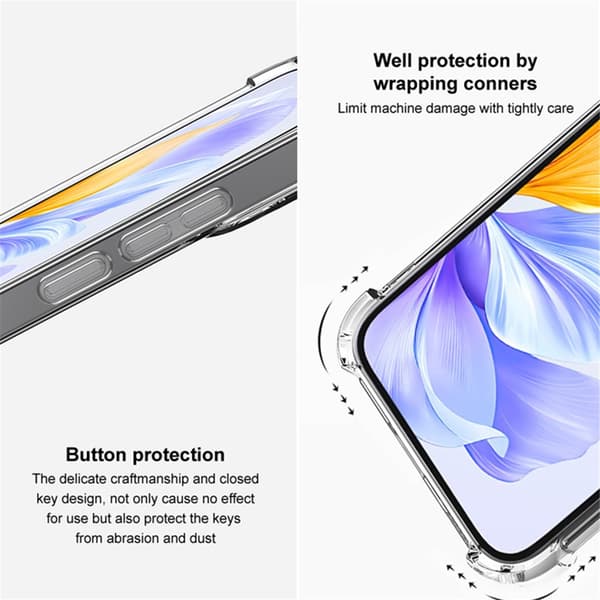 IMAK Honor Magic7 Lite Skal Shockproof TPU Transparent