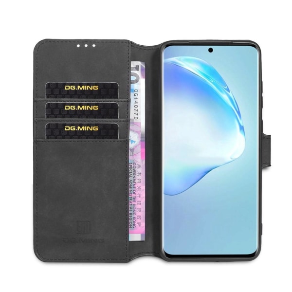 Samsung Galaxy S20 Ultra - DG.MING Retro Plånboksfodral - Svart Black Svart