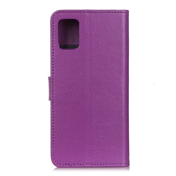 OnePlus 9 - Litchi Läder Fodral - Lila Purple Lila