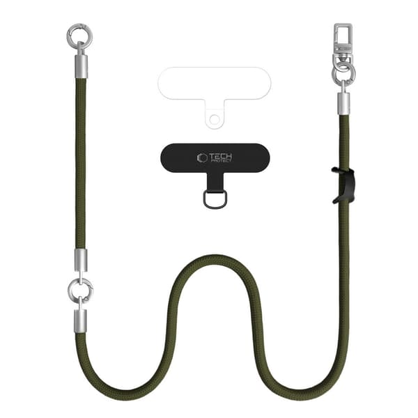Tech-Protect Mobilsnöre CrossBody & Wrist Rope Olive Green