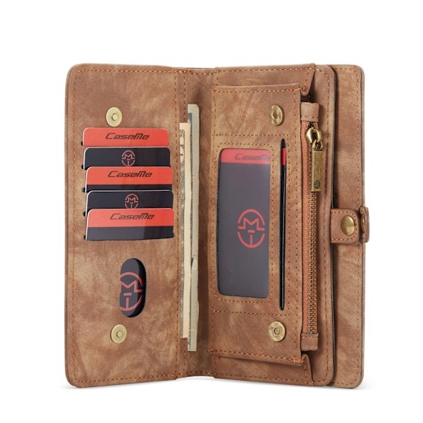 iPhone 11 Pro Max - CASEME 2-i-1 Multifunktionellt Fodral - Brun Brown Brun