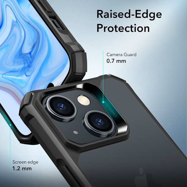 ESR iPhone 15 Skal Air Armor Frostad Svart
