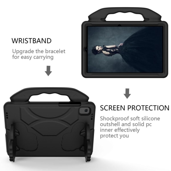 Samsung Galaxy Tab S5e - EVA Shockproof Kickstand Skal - Svart Svart