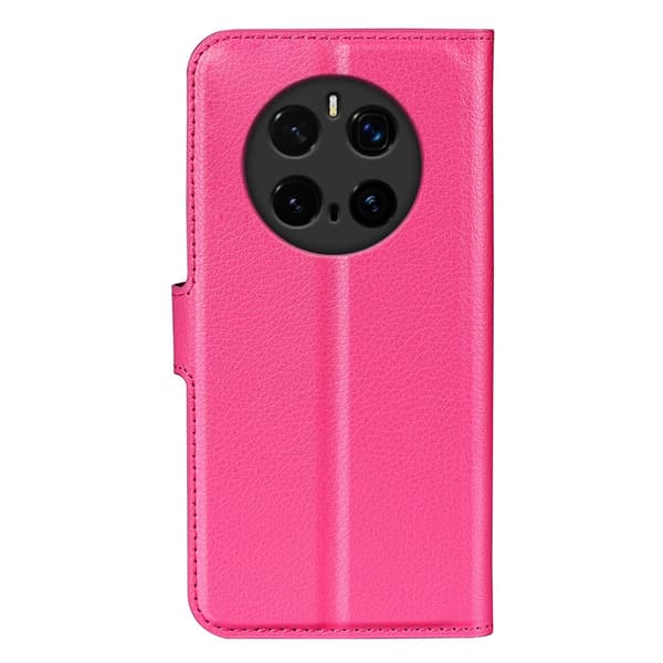 Honor Magic7 Pro Fodral Litchi Läder Rosa