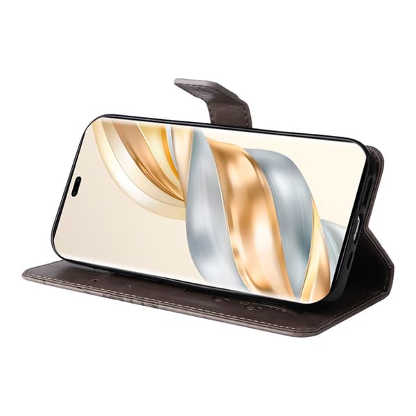 Honor Magic7 Lite Fodral Med Fjäril Tryck Grå