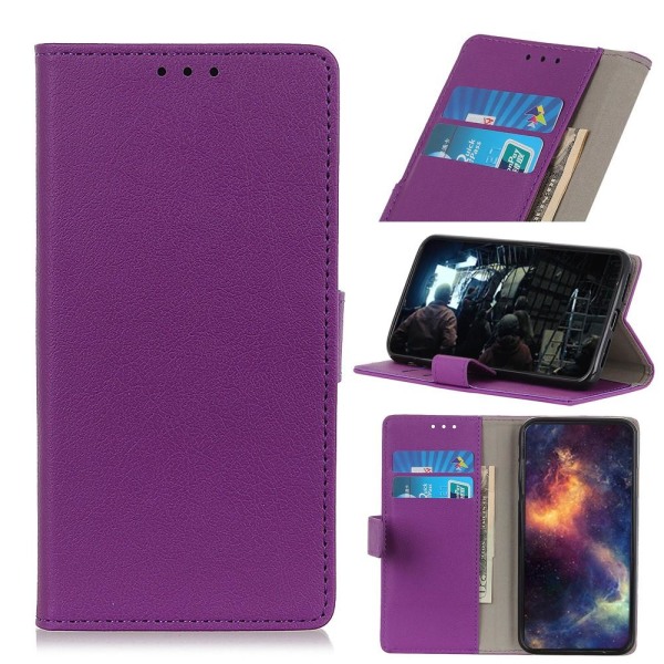 iPhone 12 Pro Max - Läder Fodral - Lila Purple Lila