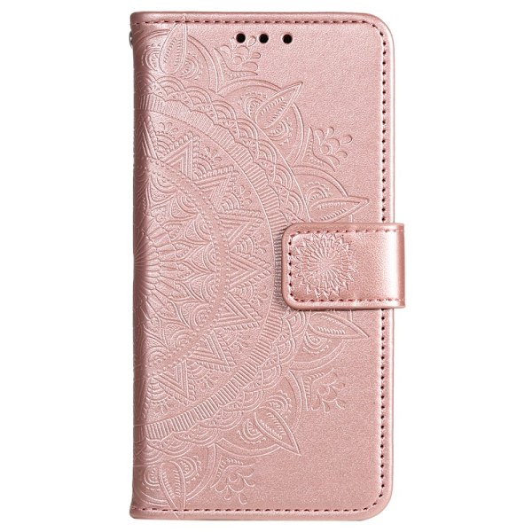 Sony Xperia 1 VI Mandala Läder Fodral Roséguld