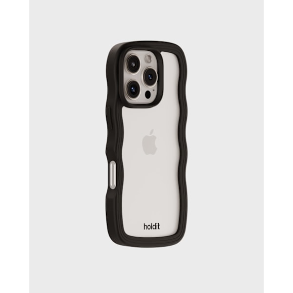 holdit iPhone 16 Pro Max Skal Wavy Svart/Transparent