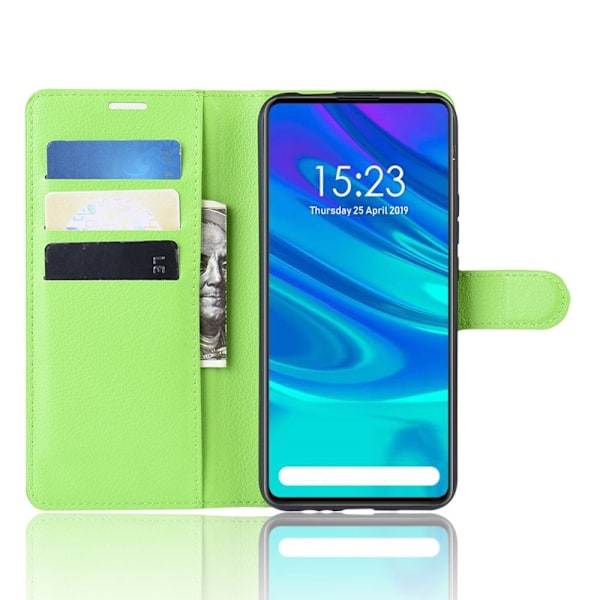 Huawei P Smart Z - Litchi Plånboksfodral - Grön Green Grön