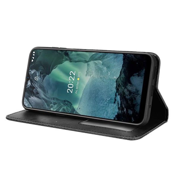 Nokia G11 / G21 Fodral Flip Retro Svart