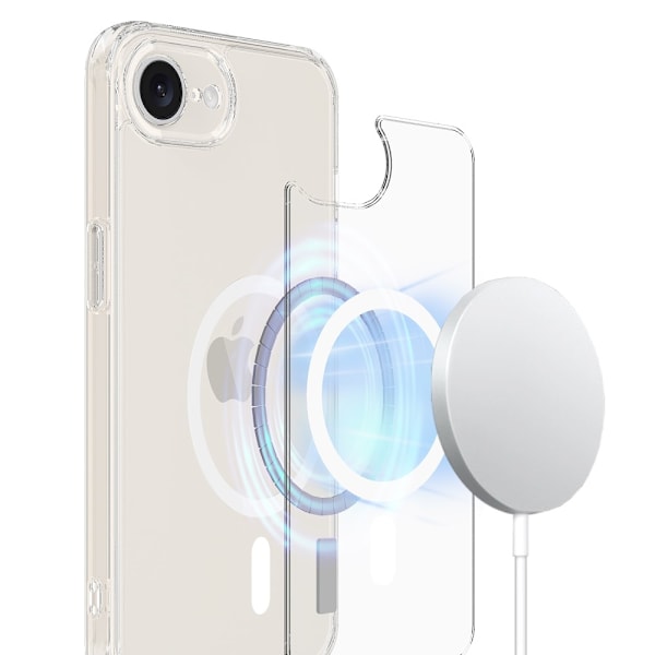 iPhone 16e Skal MagSafe TPU / Akryl Transparent