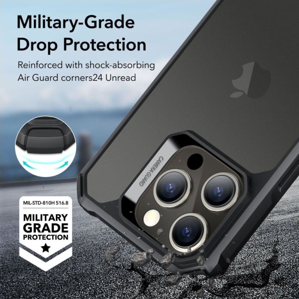 ESR iPhone 15 Pro Skal Air Armor Frostad Frostad Svart