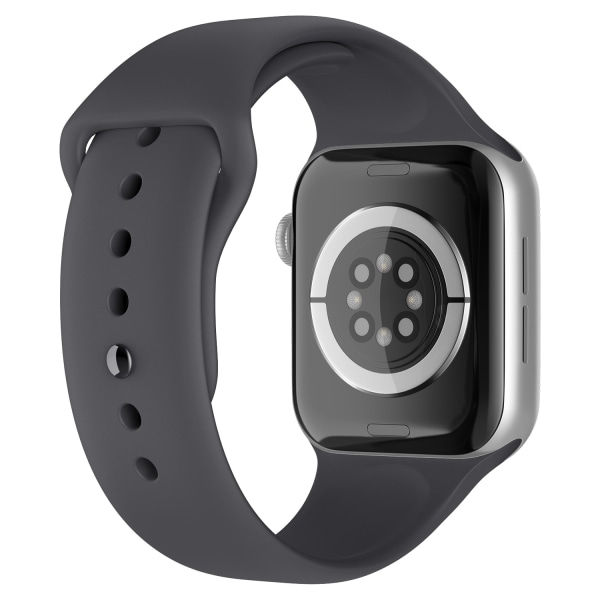 Apple Watch 38/40/41 mm Silikon Armband (M/L) Mörk Grå