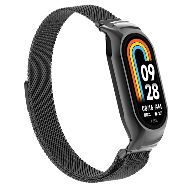 Xiaomi Smart Band 9/8 Armband Milanese Loop Metall Svart