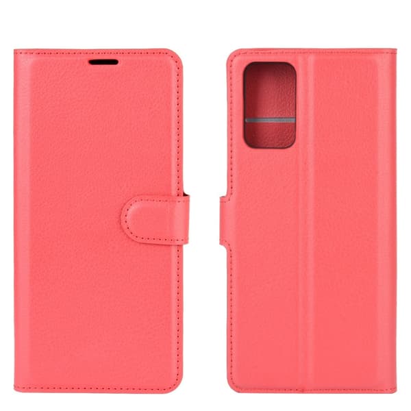 Samsung Galaxy Note 20 - Litchi Plånboksfodral - Röd Red Röd