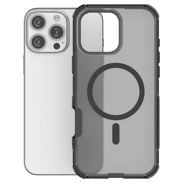 iPhone 16 Pro Skal MagSafe Shockproof Hybrid Svart