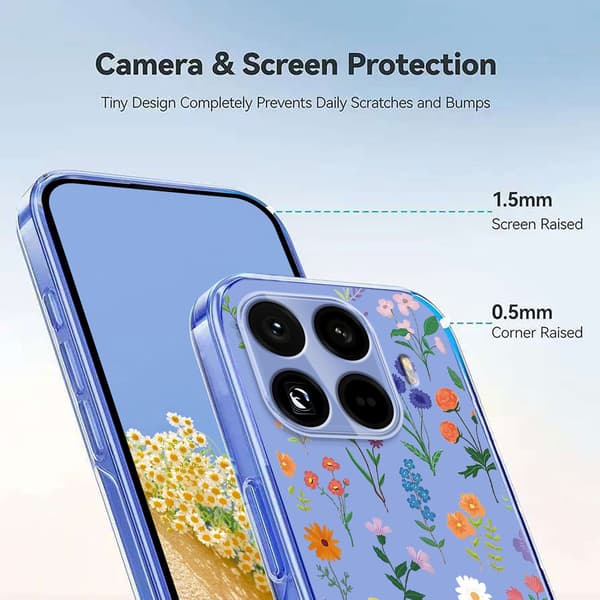 Xiaomi 15T Pro Skal Med Tryck Blommor