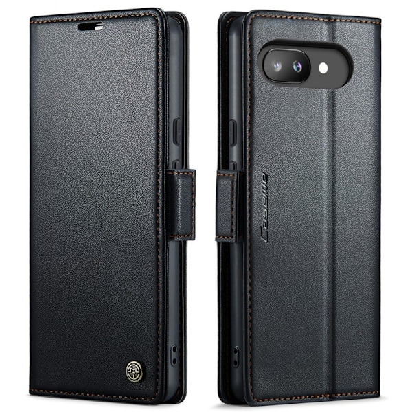 CASEME Google Pixel 9a Fodral RFID Läder Svart