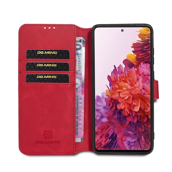 Samsung Galaxy S20 FE - DG.MING Retro Fodral - Röd Red Röd