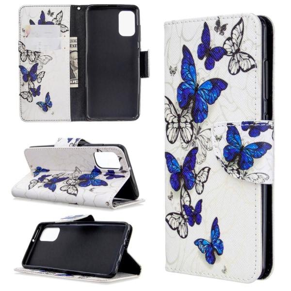 Samsung Galaxy A41 - Plånboksfodral - Blå Fjärilar