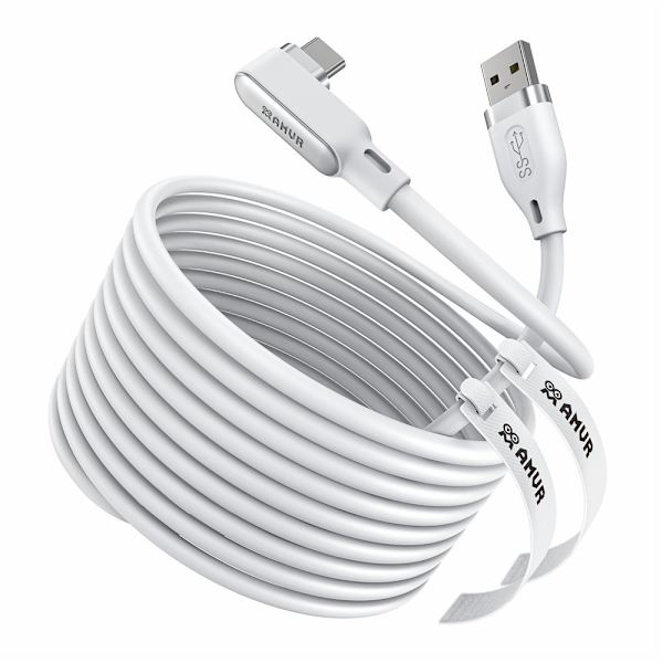 AMVR 5m Link Kabel Till VR Headset USB-C Vit