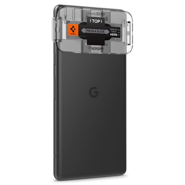 Spigen Google Pixel 7A 2-PACK Linsskydd Optik.tR "Ez Fit" Svart