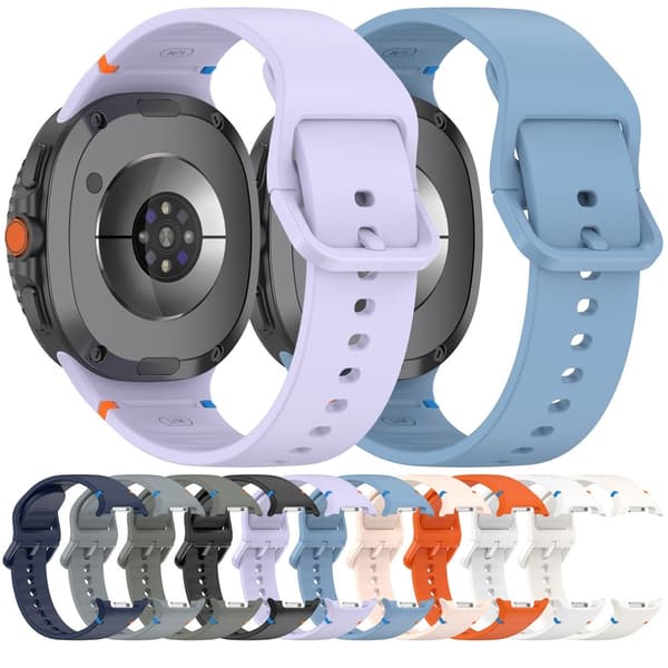 Galaxy Watch 8 46/44/40 mm Klockarmband Silkon Orange