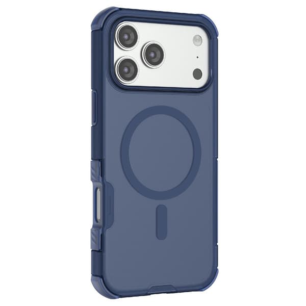 iPhone 17 Pro Skal MagSafe Shockproof Hybrid Blå