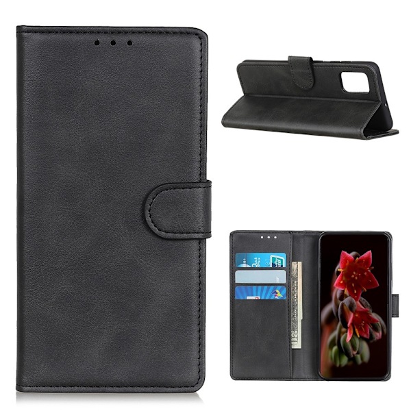 Huawei P Smart (2021) - Solid Plånboksfodral - Svart Black Svart