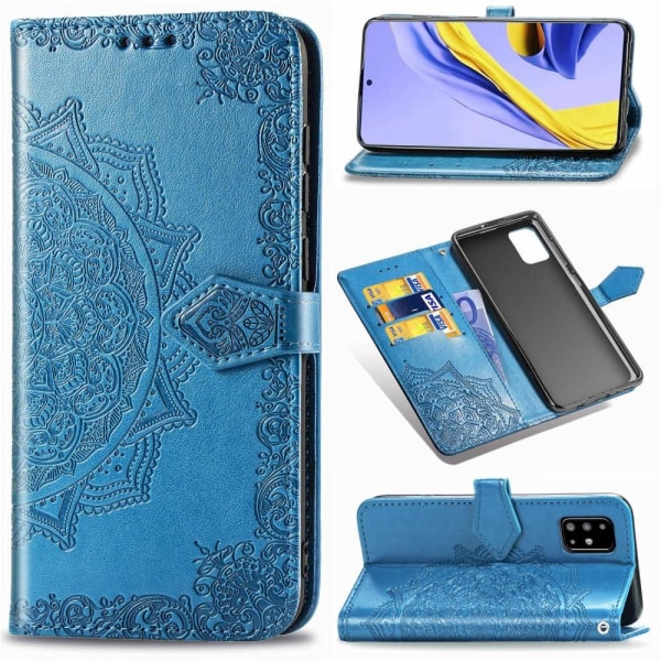 Samsung Galaxy A51 - Mandala Plånboksfodral - Blå Blue Blå