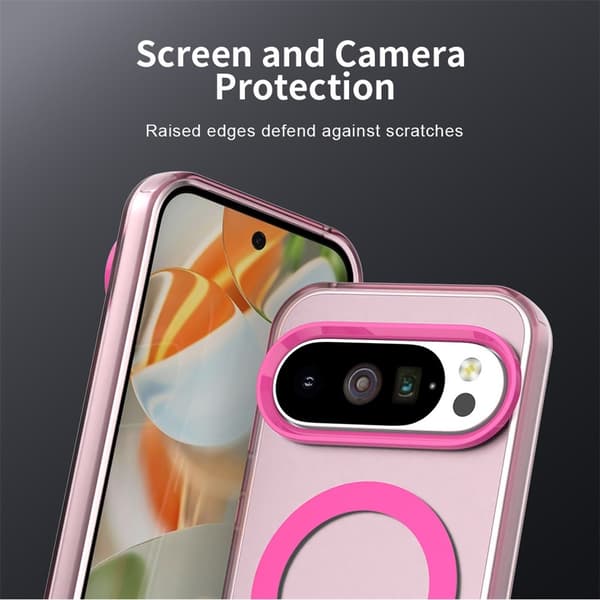 Google Pixel 10 / 10 Pro Skal MagSafe Hybrid Rosa