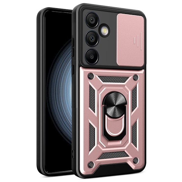 Samsung Galaxy S24 FE Skal CamShield Ring Hybrid Roséguld