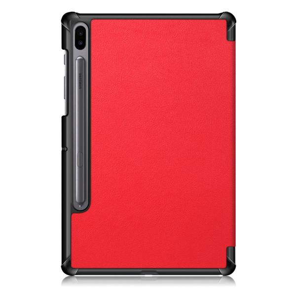 Samsung Galaxy Tab S6 - Tri-Fold Fodral - Röd Red Röd