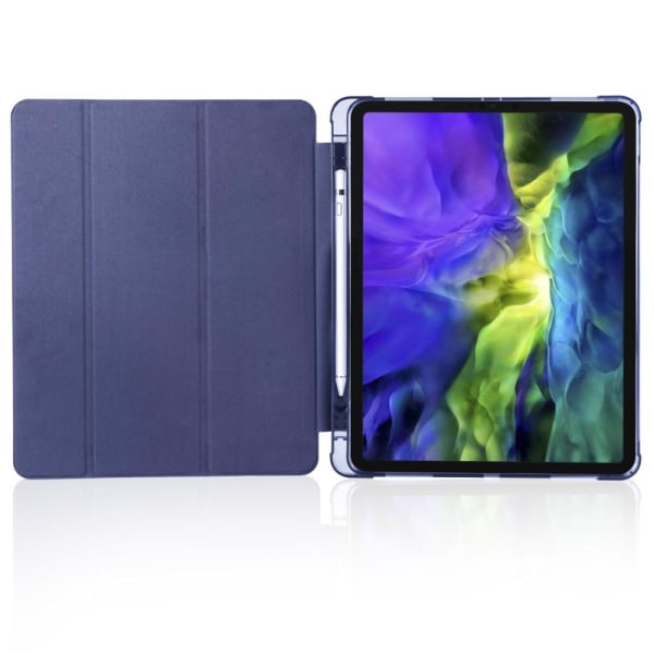 iPad Pro 12.9 (2018/2020) - Tri-Fold med pennhållare - Mörk Blå DarkBlue Mörk Blå