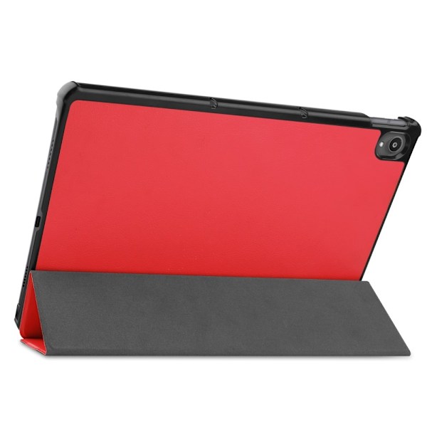 Lenovo Tab P11 / P11 Plus - Tri-Fold Läder Fodral - Röd Red Röd